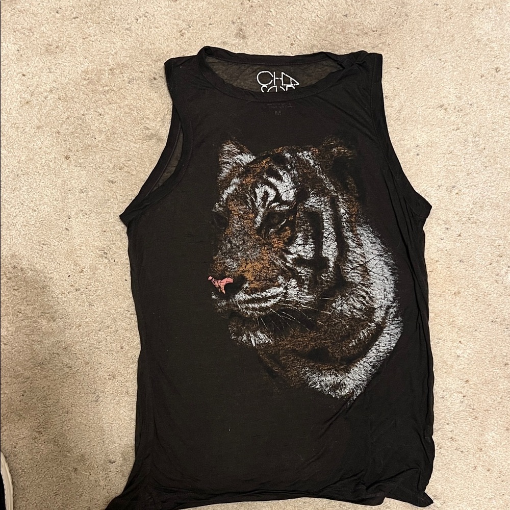 Sheer black with tiger